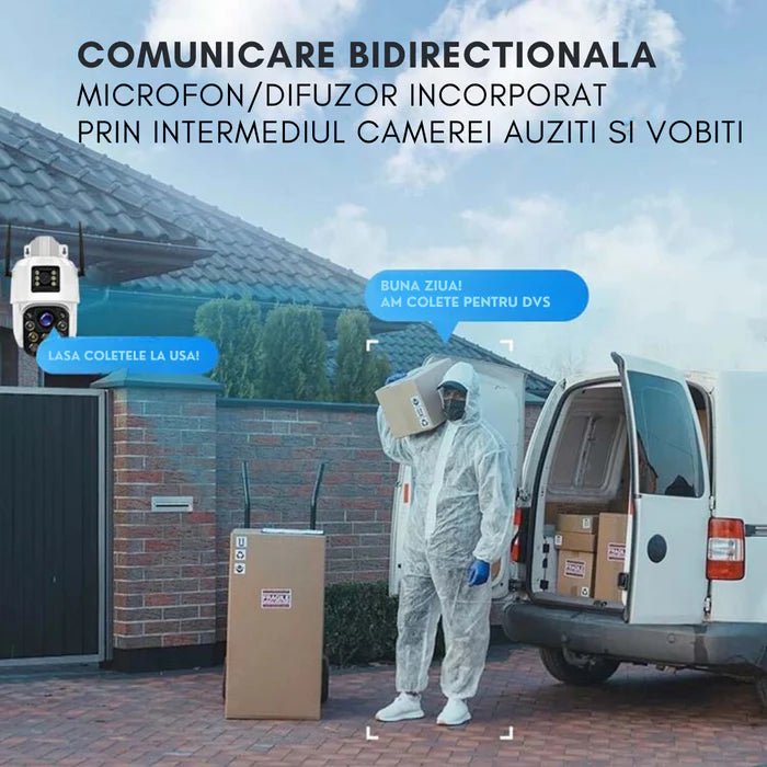 camera supraveghere microfon si difuzor