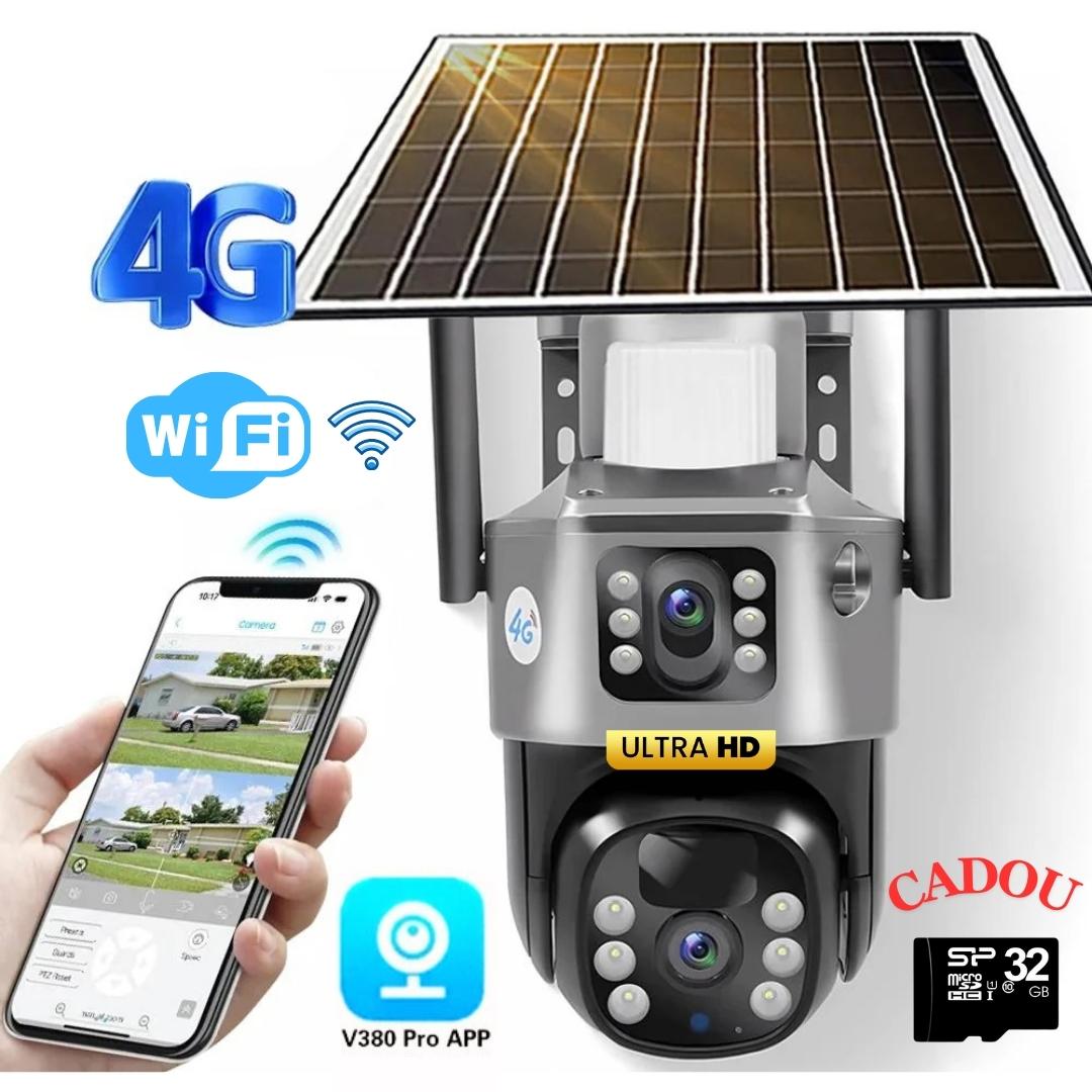 camera video supraveghere panou solar