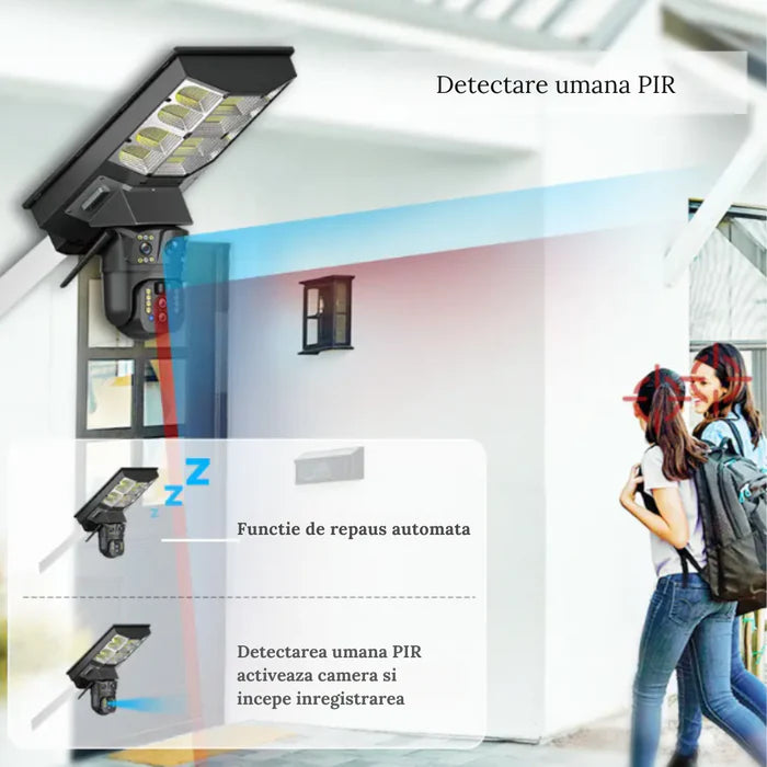 camera de filmat cu lampa stradala