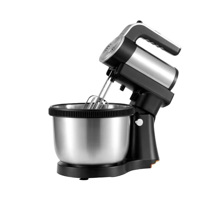 Mixer cu Bol Profesional - 1600W, 4,5L, 4 Accesorii, 5+1 Viteze, Functie Turbo, Bol Rotativ Inox, HM 6631