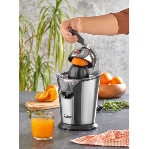 Storcator Citrice Zilan - 500W, Inox, 2 Conuri, Anti-Picurare, Fara BPA, ZLN 1765