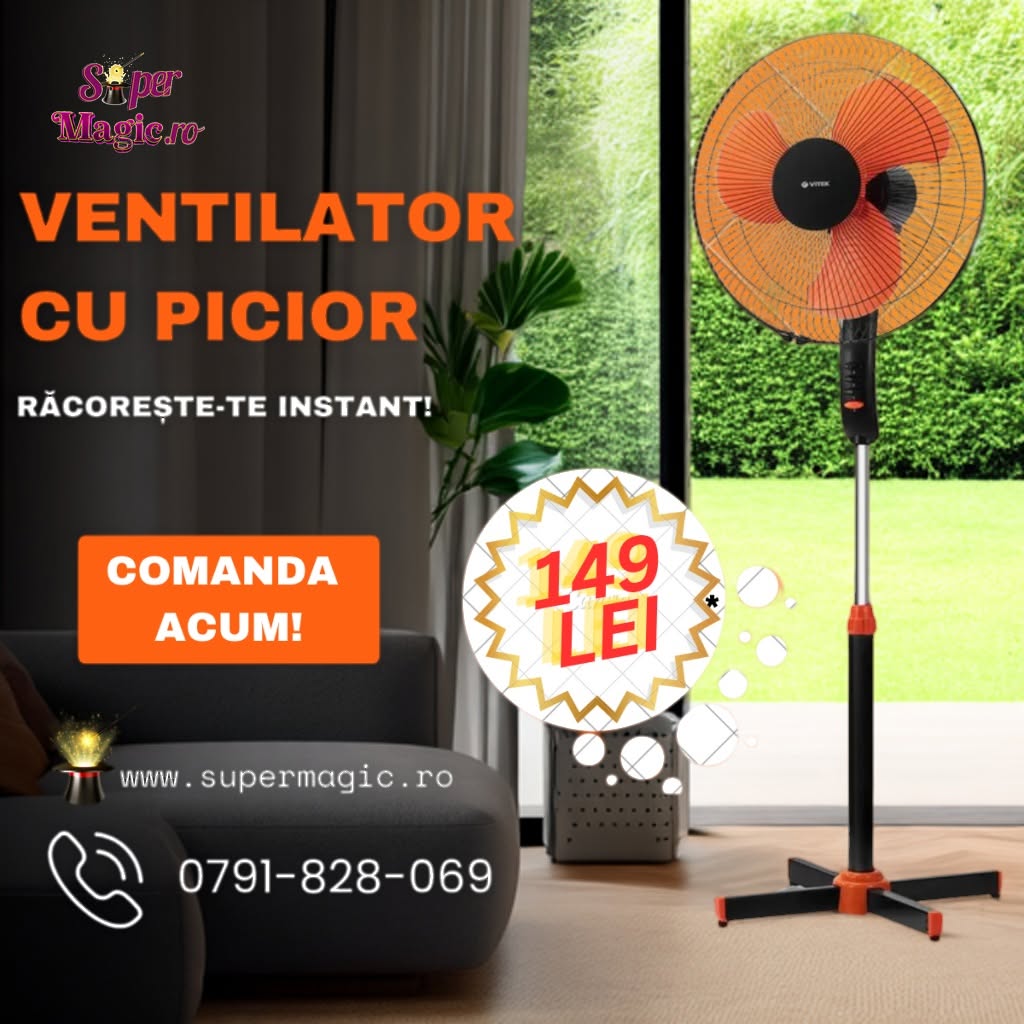 ventilator cu picior
