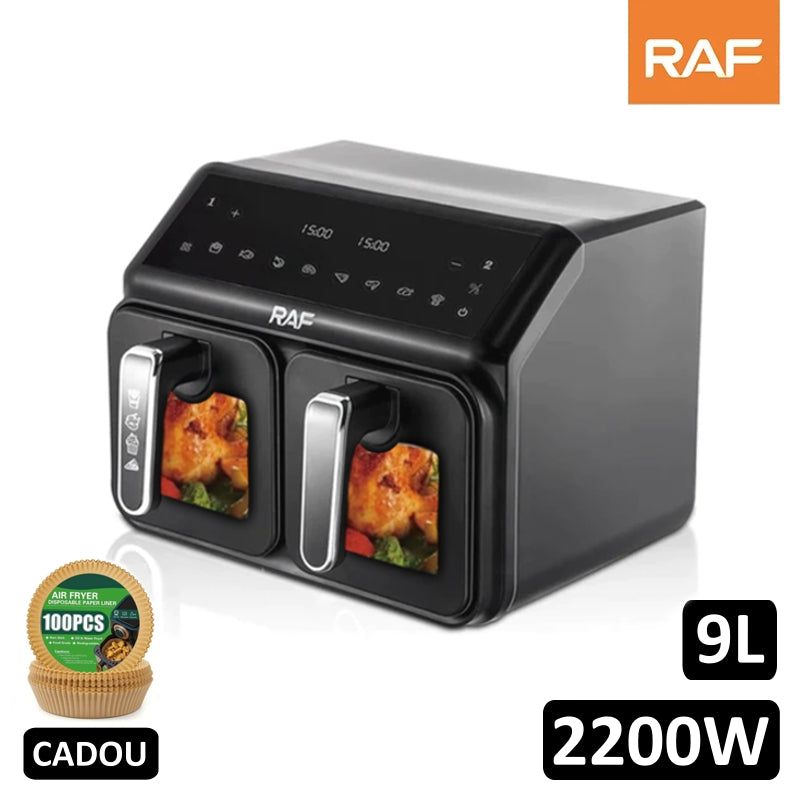 friteuza dubla cu aer cald air fryer