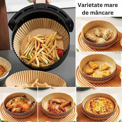 set 100 hartie airfryer