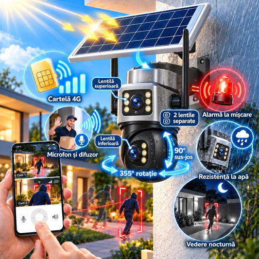 Camera supraveghere infrarosu alarma microfon