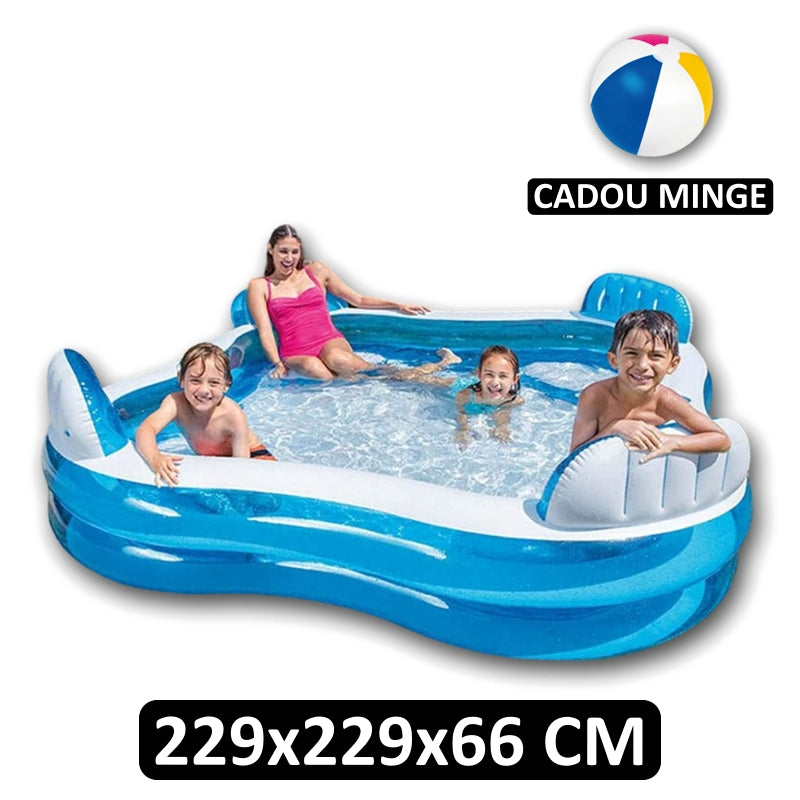 piscina copii cu spatar