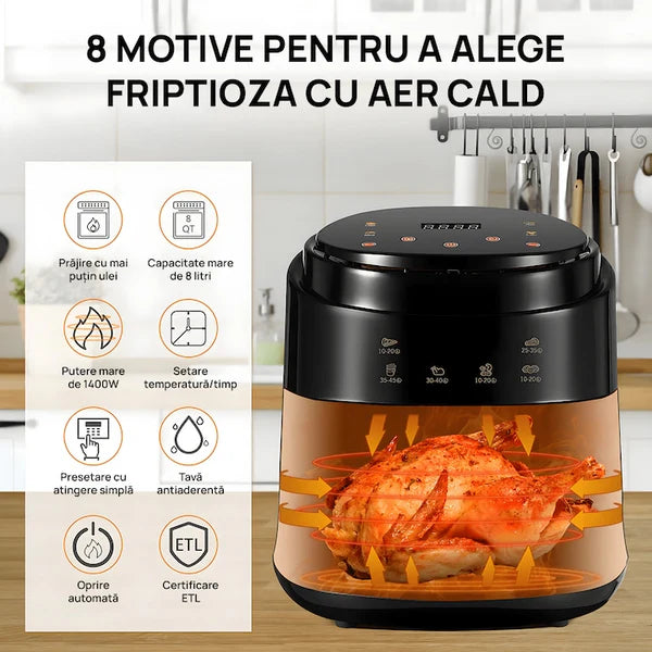 air fryer 8L friteuza