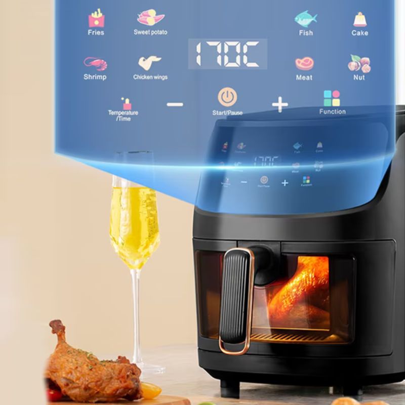 AirFryer - 8L Cu Geam, 2400W, Friteuza Fara Ulei – SuperMagic.ro