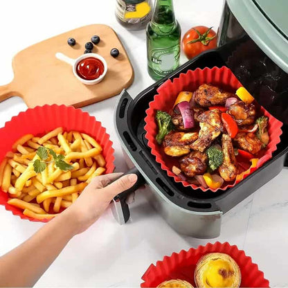 6 tavi silicon airfryer friteuza