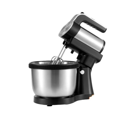 Mixer cu Bol Profesional - 1600W, 4,5L, 4 Accesorii, 5+1 Viteze, Functie Turbo, Bol Rotativ Inox, HM 6631