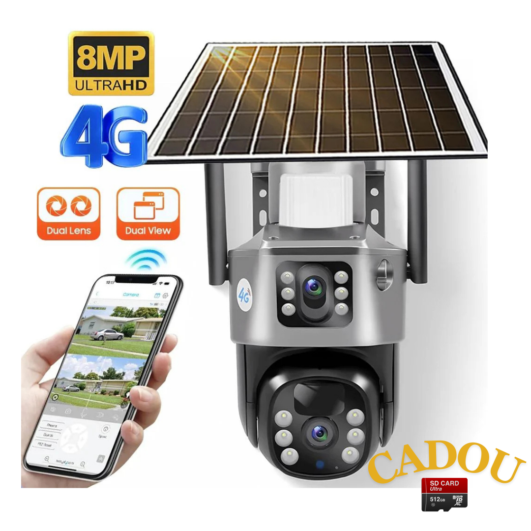 camera supraveghere panou solar hd